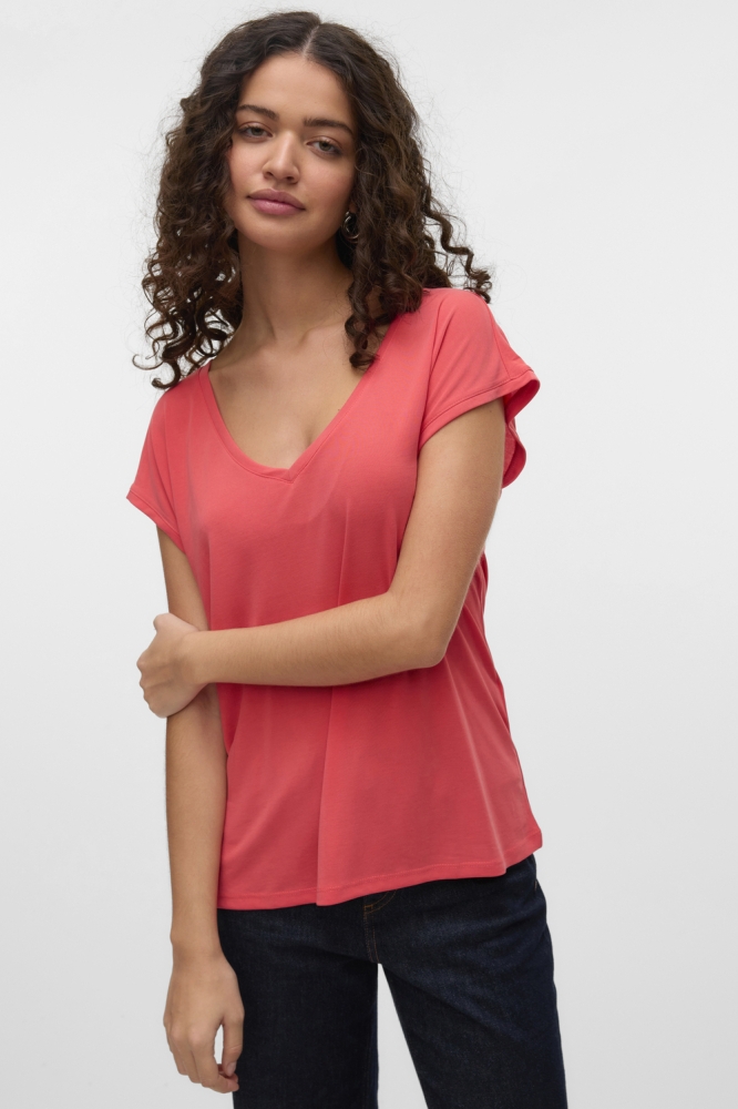 VMFILLI SS V-NECK TEE GA NOOS 10247666 DUBARRY